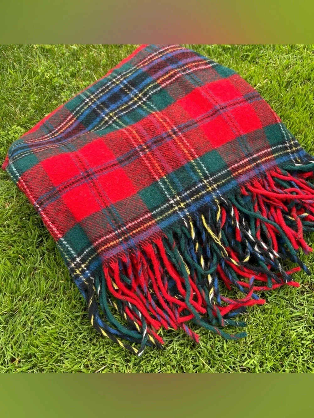 Pendleton Wool Vintage Plaid Throw Blanket